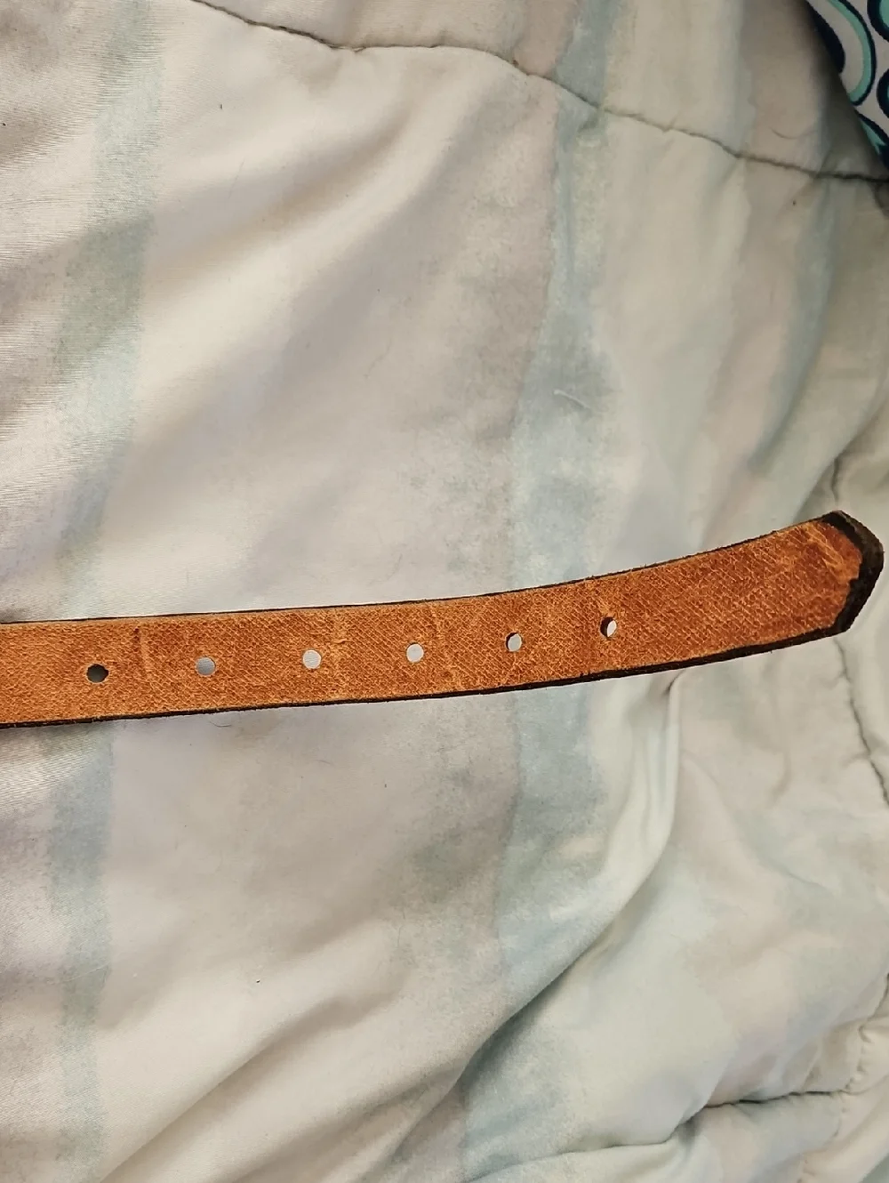 Vintage Western Indian Chief Eagle Leather Childs Belt 26
